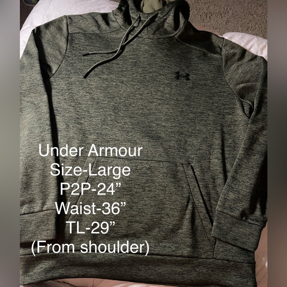 💰Under Armour Men's Dark Green Hoodie